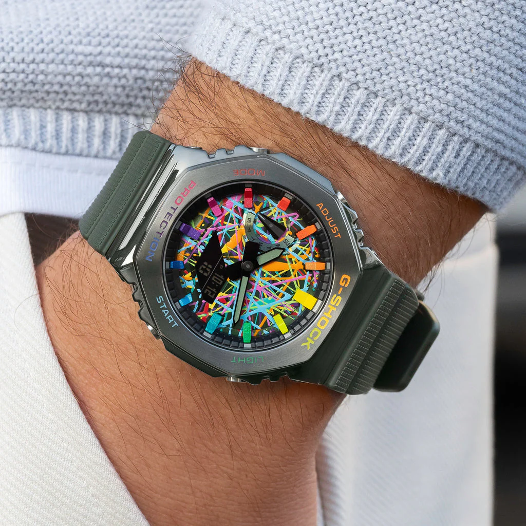 G-Shock CasiOak Green Freak Rainbow - Image 4