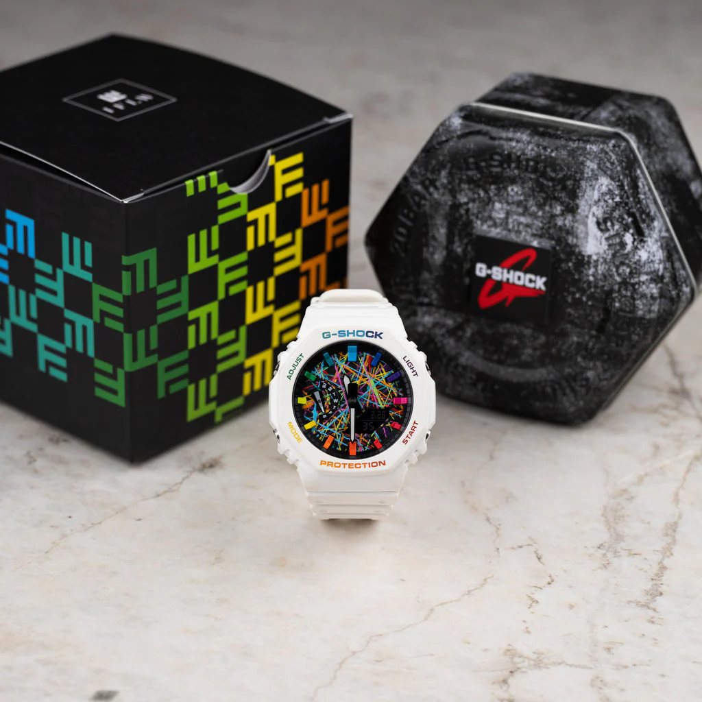 G-Shock CasiOak White Freak Rainbow - Image 5