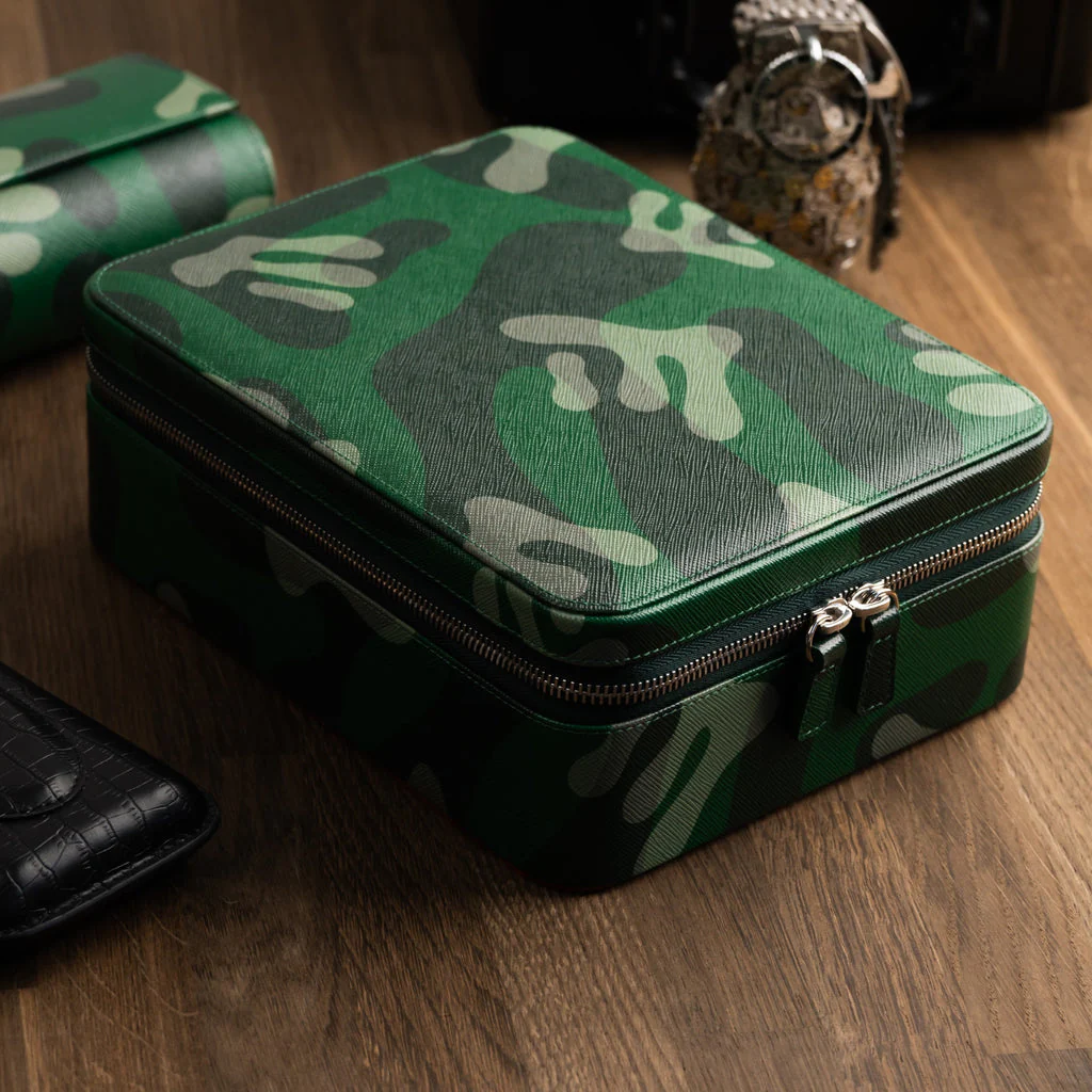 Green Camo Watch Box – Six Watches - Image 5