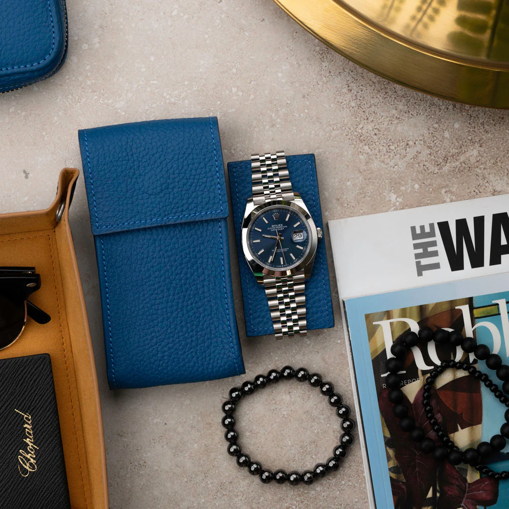 Marine Leather Watch Pouch - Image 5