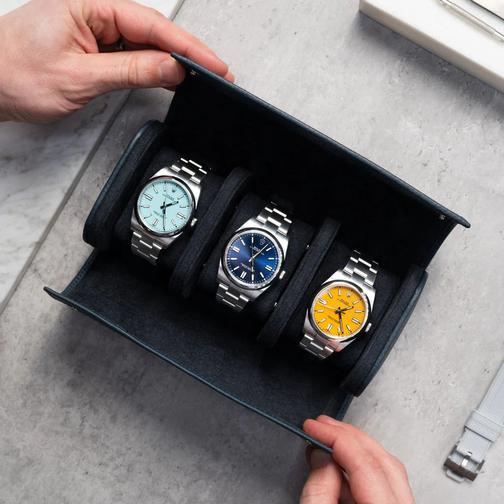 Navy Watch Roll – Three Watches - Image 5