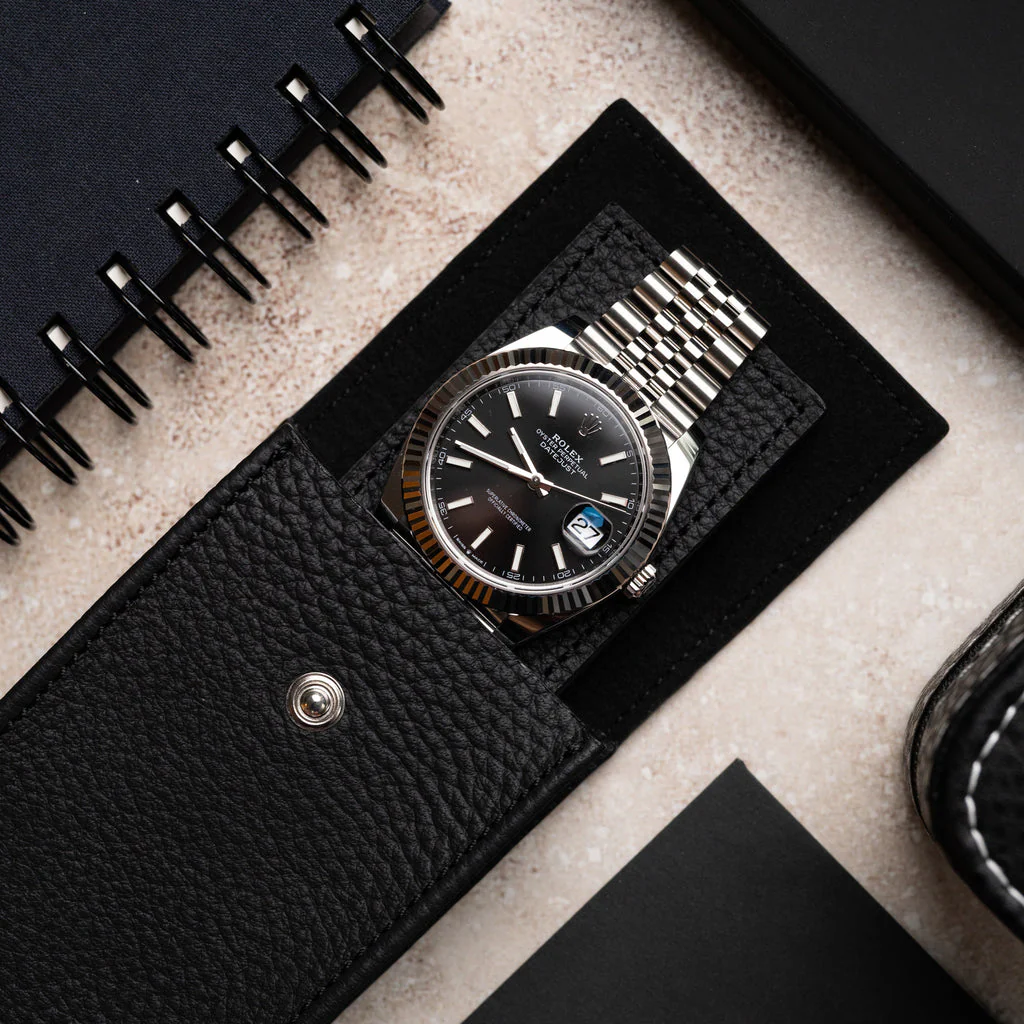 Noir Leather Watch Pouch - Image 7
