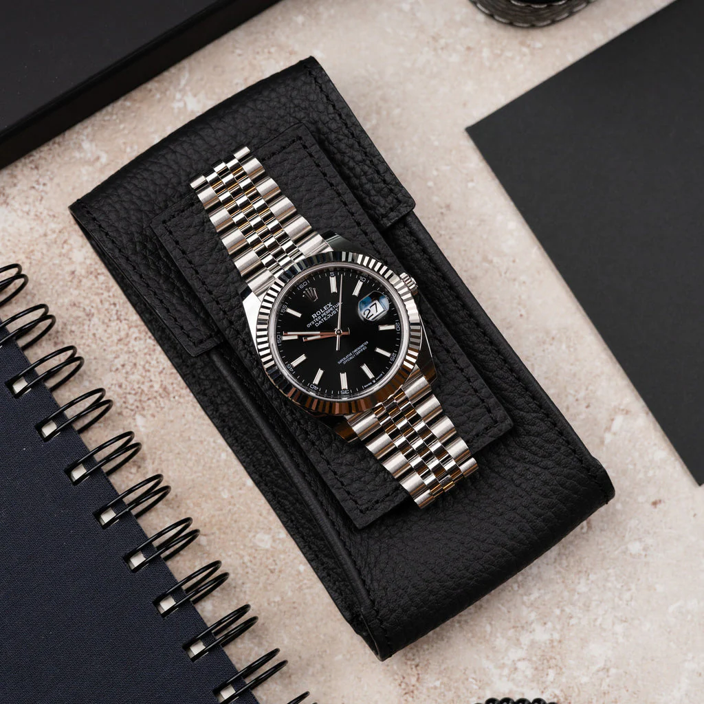 Noir Leather Watch Pouch - Image 8