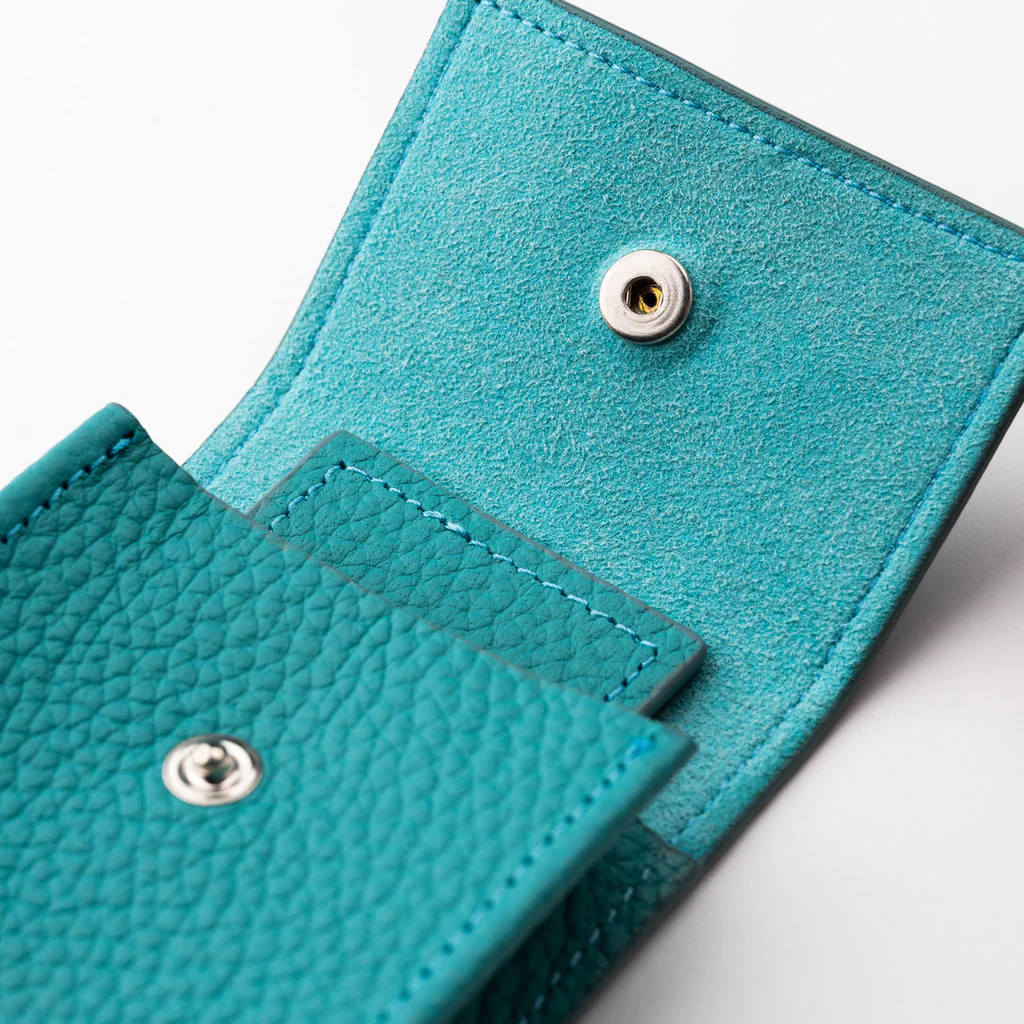 Teal Leather Watch Pouch - Image 7