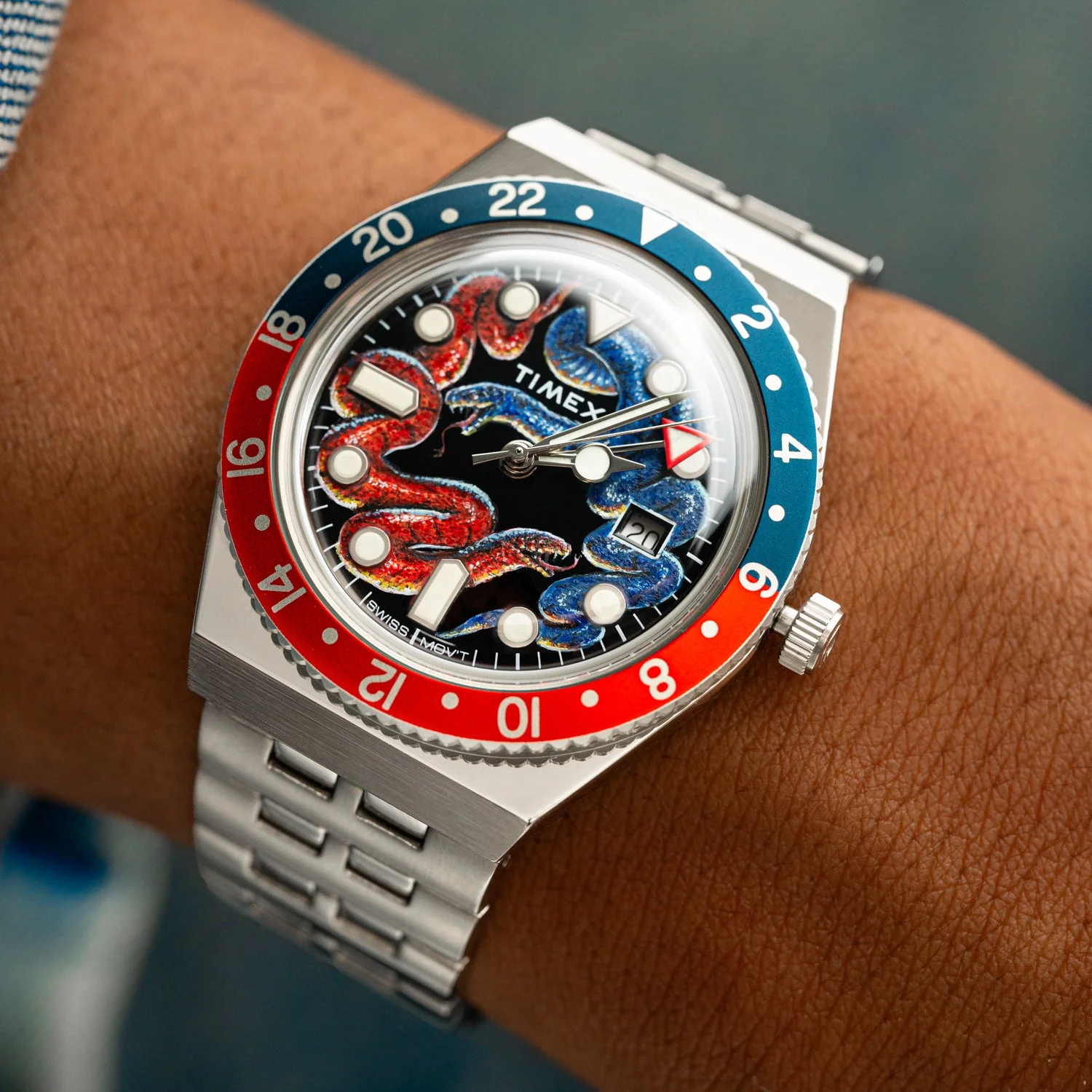 Timex Q GMT Twin Serpents - Image 5